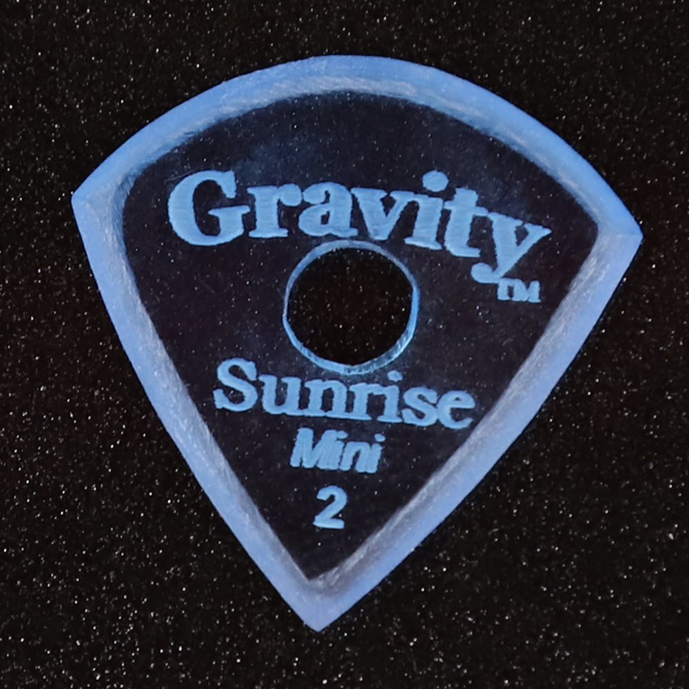 Gravity グラビティ Sunrise mini ギターピック GSUM2MR blue滑り止め耐久性