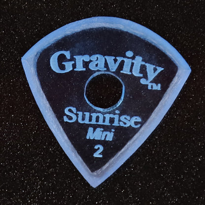 Gravity グラビティ Sunrise mini ギターピック GSUM2MR blue滑り止め耐久性