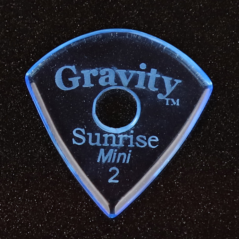 Gravity Sunrise mini ギターピック GSUM2PR  blue 滑り止め耐久性 1枚入り
