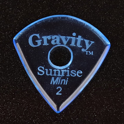 Gravity Sunrise mini ギターピック GSUM2PR  blue 滑り止め耐久性 1枚入り