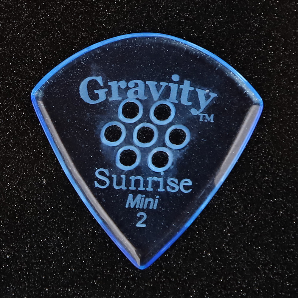 Gravity グラビティ Sunrise mini ギターピック GSUM2PM  blue 滑り止め耐久性 1枚入り