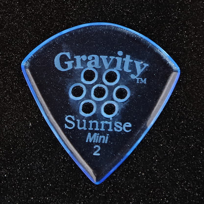 Gravity グラビティ Sunrise mini ギターピック GSUM2PM  blue 滑り止め耐久性 1枚入り