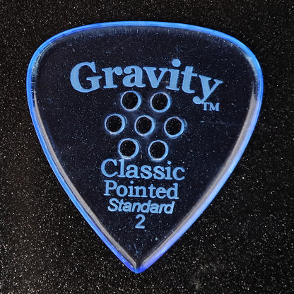 Gravity グラビティClassic Pointed Standard ギターピック GCPS2PM blue 1枚入り