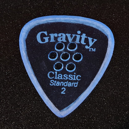 Gravity グラビティClassic Standard ギターピックGCLS2MM blue 多孔デザイン 1枚入り