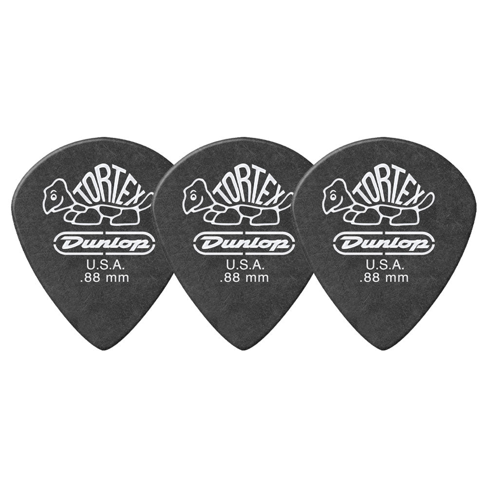 Jim Dunlop ジム ダンロップ 482R TORTEX Pitch Black Jazz III ジャズタイプギター ピック 3枚入り