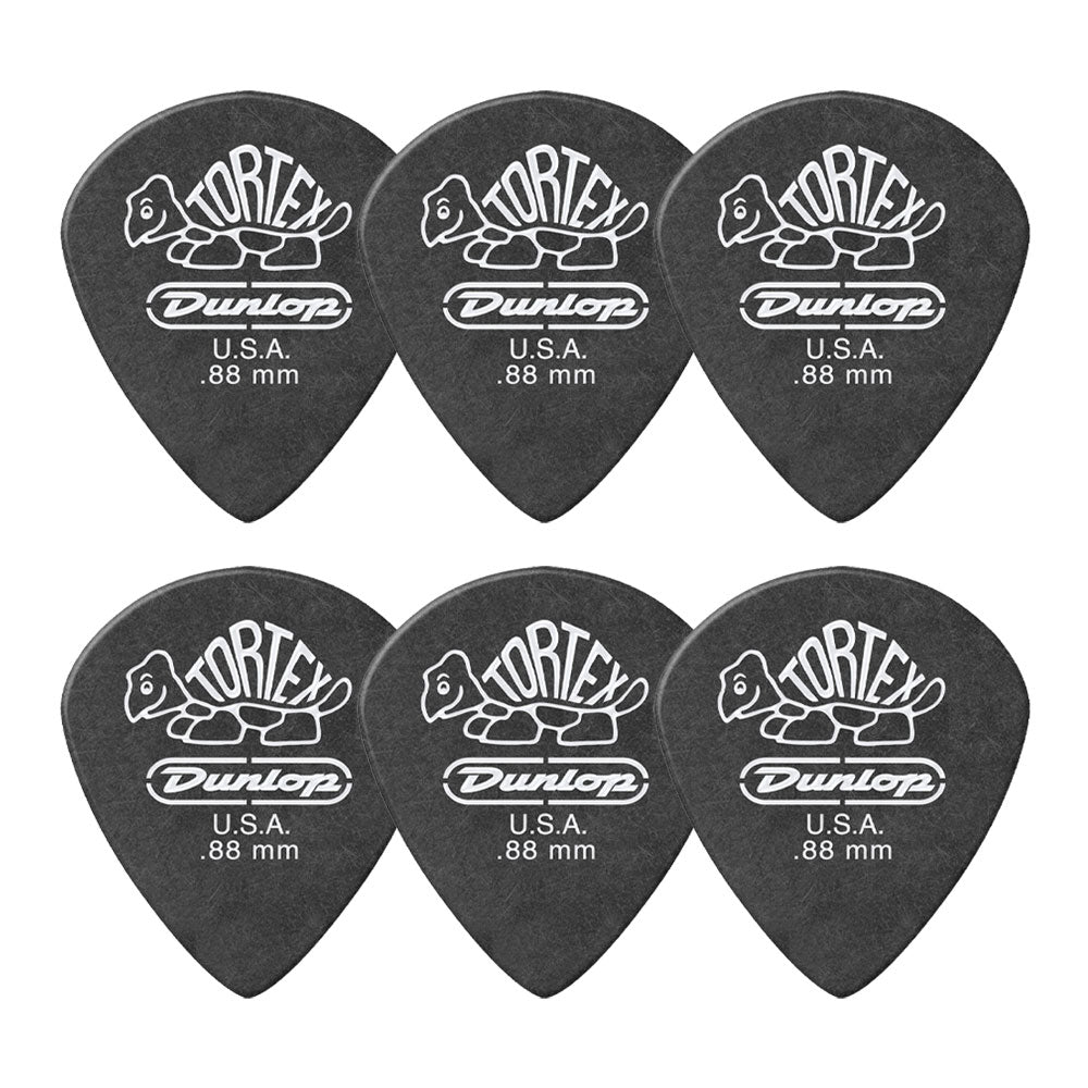 Jim Dunlop ジム ダンロップ 482R TORTEX Pitch Black Jazz III ジャズタイプギター ピック 6枚入り
