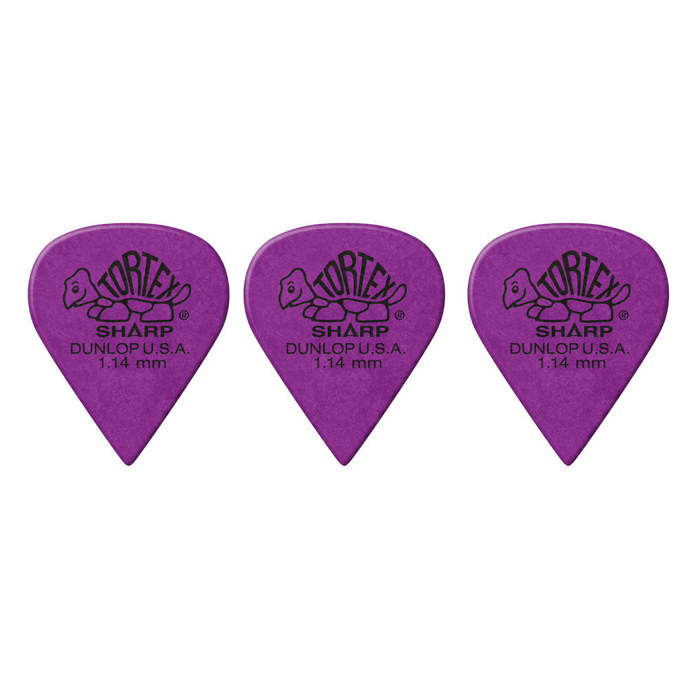 Jim Dunlop TORTEX SHARP 412- ◯◯ ギターピック 3枚入り