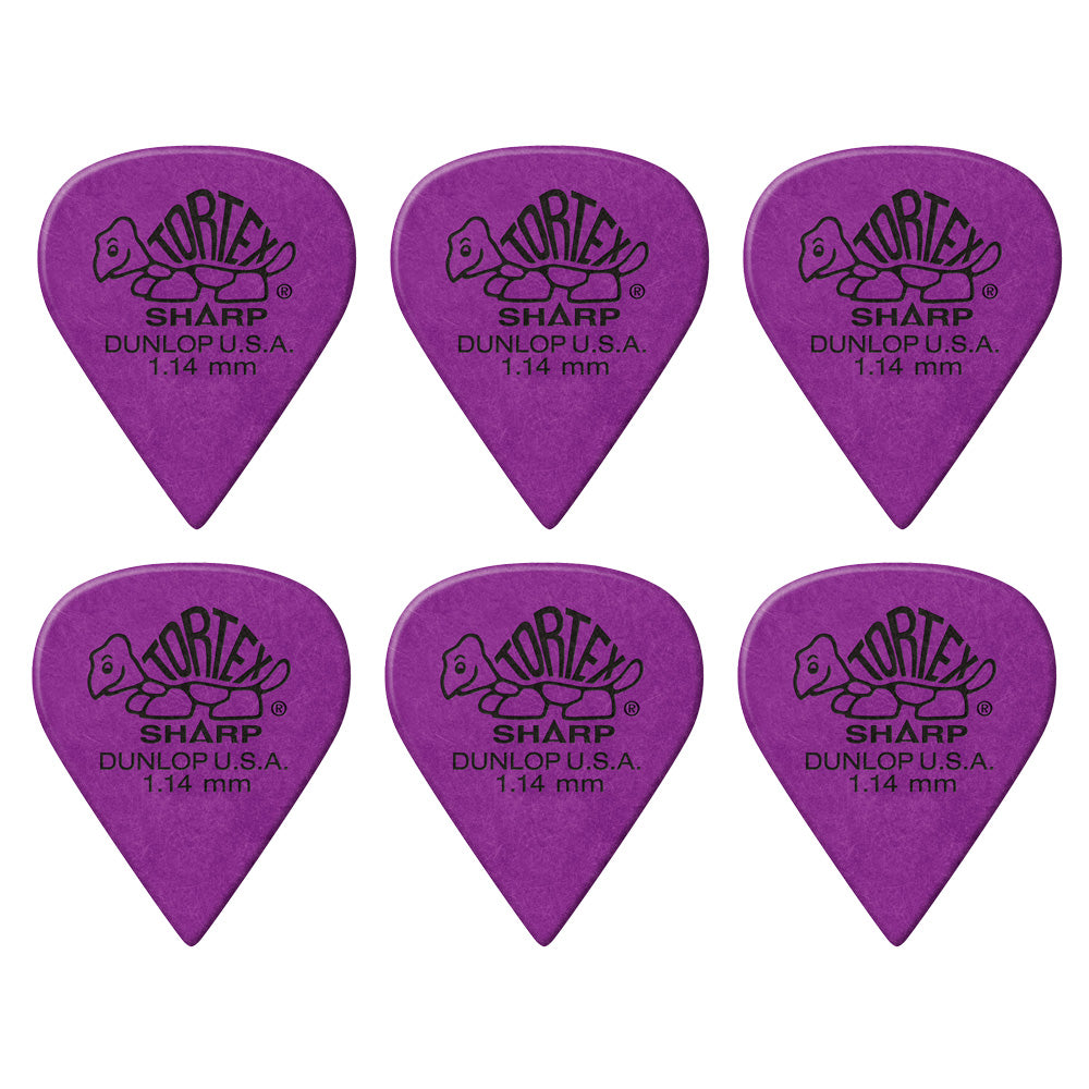 Jim Dunlop TORTEX SHARP 412- ◯◯ ギターピック 6枚入り