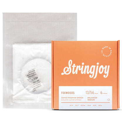 StringJoy ストリングジョイ アコースティックギター弦　アメリカ製ハンドメイド　コーティング弦