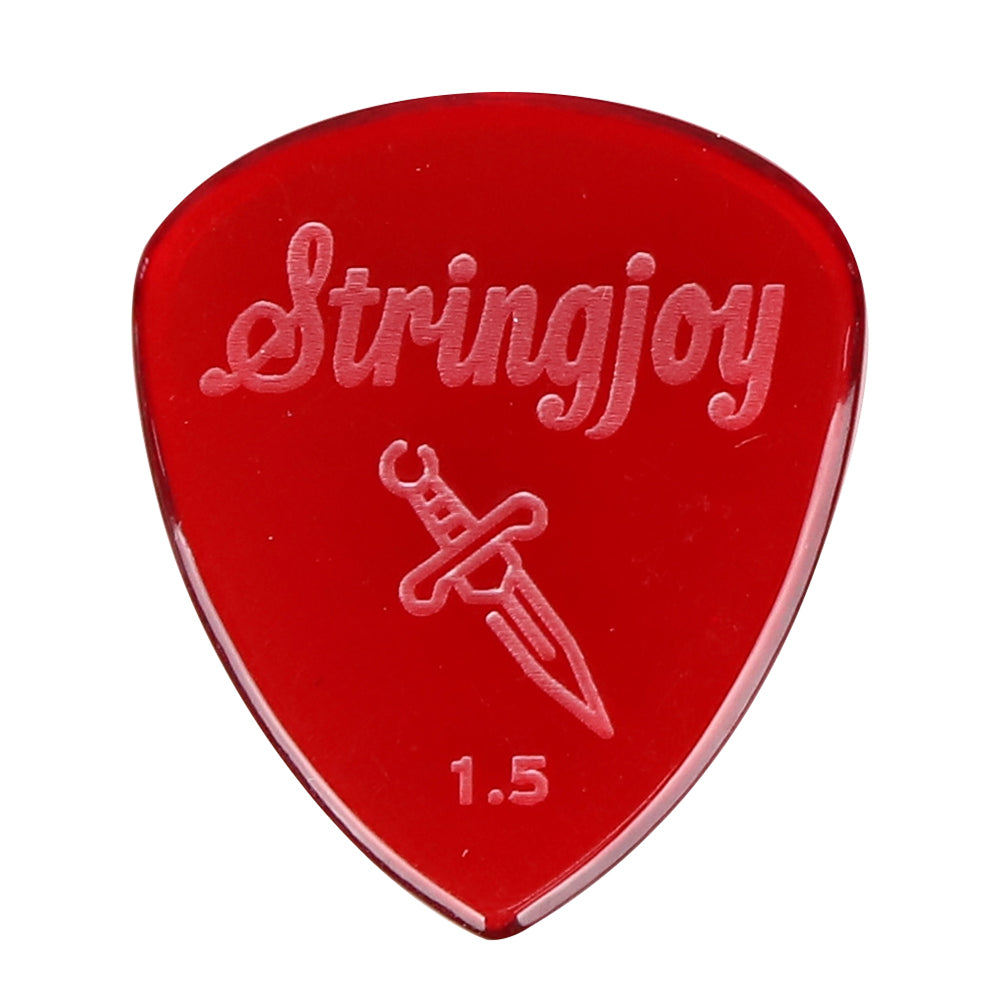 Stringjoy  ストリングジョイ ギターピック エレキギター用 ベース用 耐摩耗 滑り止め仕様 ジャズ速弾き対応 単品販売