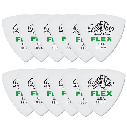 Jim Dunlop ジム ダンロップ 456R TORTEX FLEX TRIANGLEトライアングルギター ピック 12枚入り