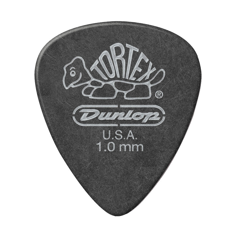 JIM Dunlop Tortex べっ甲柄 ブラックシルバー スタンダード ギターピック 488R 1枚入り