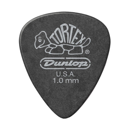 JIM Dunlop Tortex べっ甲柄 ブラックシルバー スタンダード ギターピック 488R 1枚入り