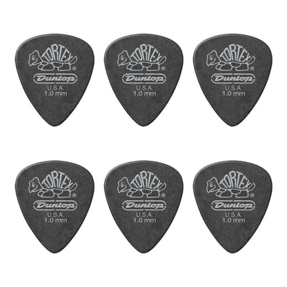 JIM Dunlop Tortex べっ甲柄 ブラックシルバー スタンダード ギターピック 488R 6枚入り