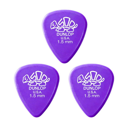 JIM Dunlop Delrin 500 樹脂べっ甲柄スタンダードギターピック 41R 3枚入り