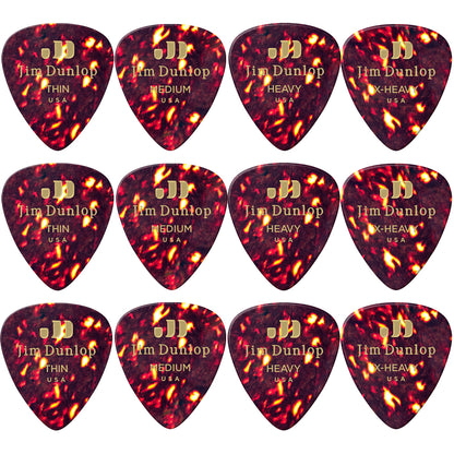 Jim Dunlop  Celluloid Shell Guitar ギターピック  12枚入り