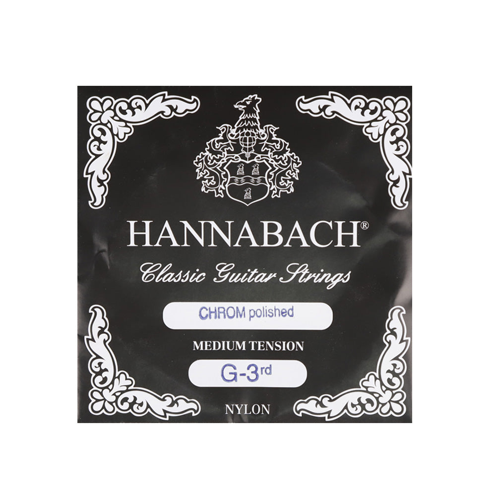 HANNABACH ハナバッハ  クラシックギター弦 単品弦 850シリーズ PSP加工の巻弦 ミディアムテンション ハイテンション ナイロン弦 ドイツ製