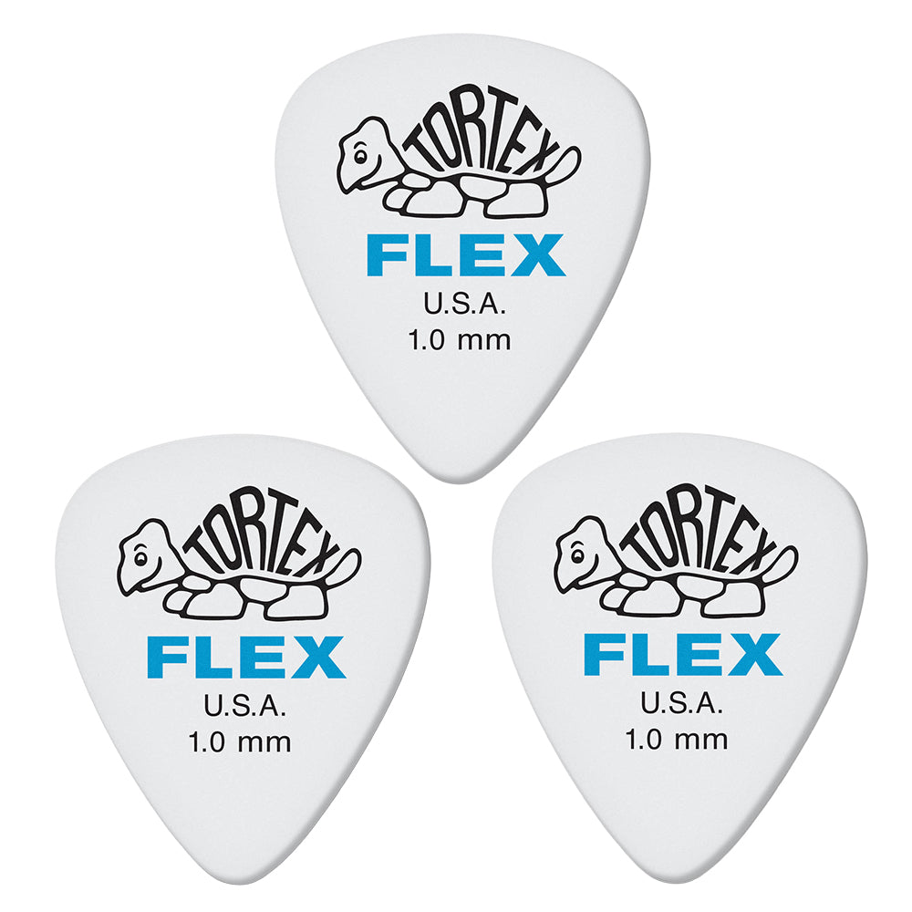 Jim Dunlop ジム ダンロップ 428R TORTEX FLEX STANDARD  ティアドロップギター ピック 3枚入り