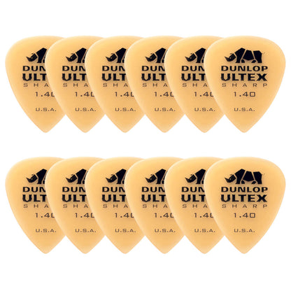 Jim Dunlop ジム ダンロップ 433R-◯◯ ギターピック ライノホーン先端 透明イエロー 12枚入り