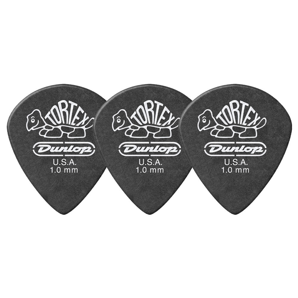 Jim Dunlop ジム ダンロップ 482R TORTEX Pitch Black Jazz III ジャズタイプギター ピック 3枚入り