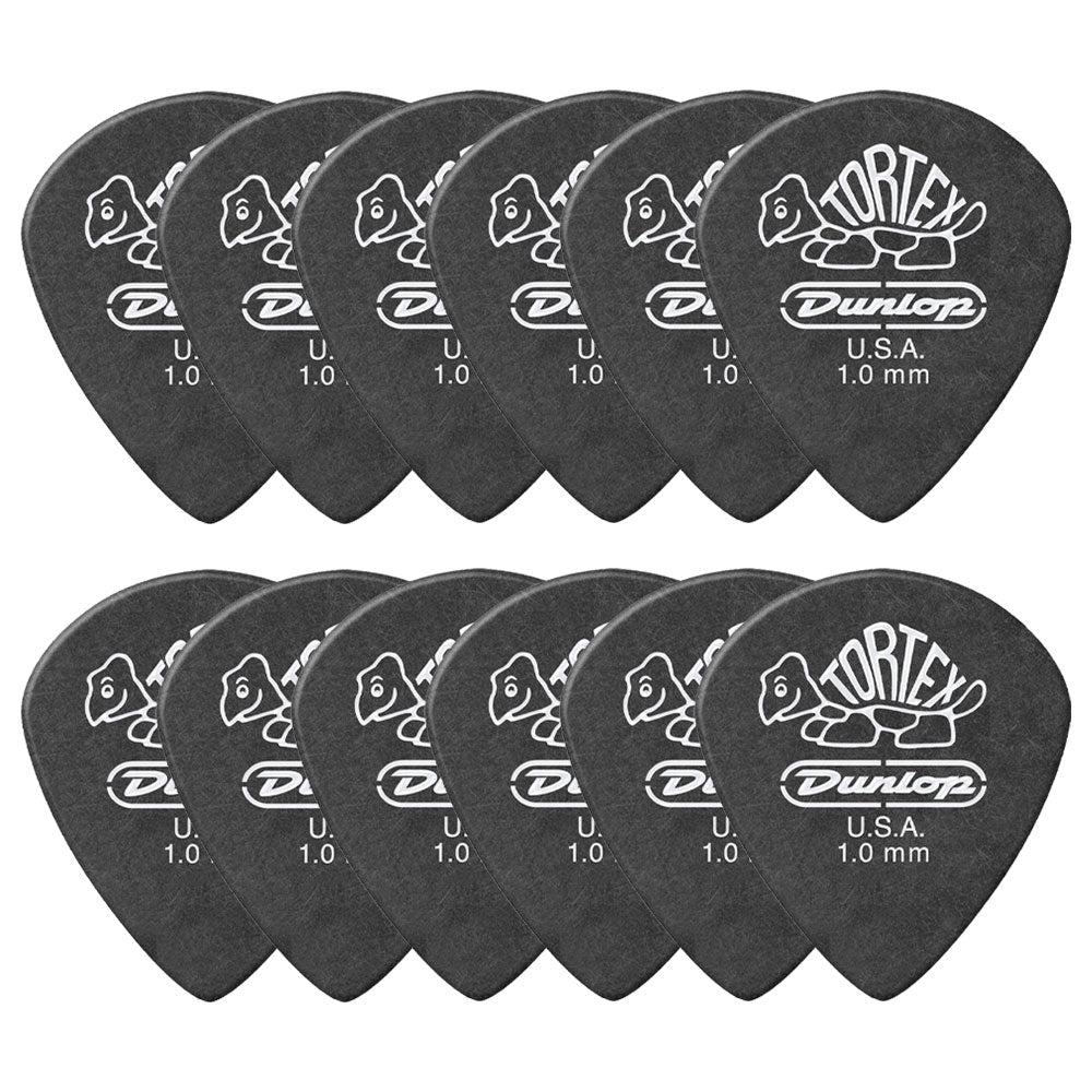 Jim Dunlop ジム ダンロップ 482R TORTEX Pitch Black Jazz III ジャズタイプギター ピック 12枚入り