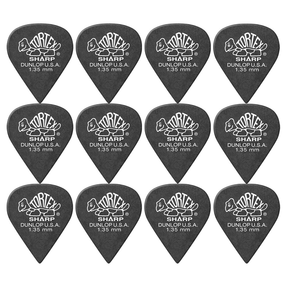 Jim Dunlop TORTEX SHARP 412- ◯◯ ギターピック 12枚入り