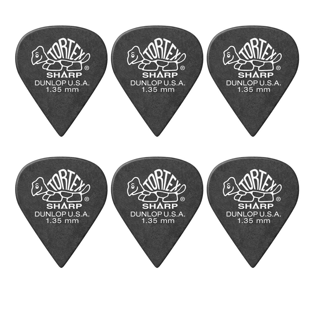 Jim Dunlop TORTEX SHARP 412- ◯◯ ギターピック 6枚入り