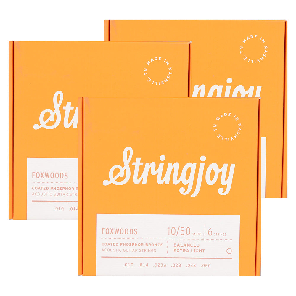 StringJoy ストリングジョイ アコースティックギター弦　アメリカ製ハンドメイド　コーティング弦
