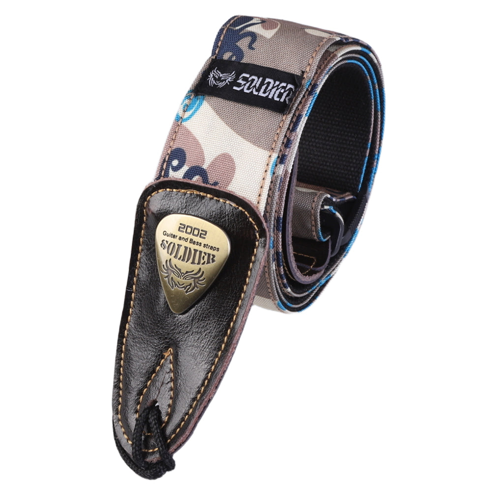 エレキベース サンバースト　迷彩ストラップ付き サンバーストカラーのギターに似合うストラップをさがしてみた
