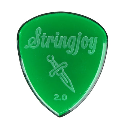 Stringjoy  ストリングジョイ ギターピック エレキギター用 ベース用 耐摩耗 滑り止め仕様 ジャズ速弾き対応 単品販売