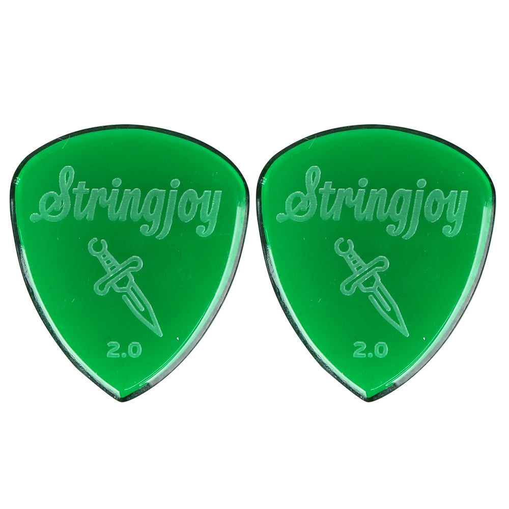 Stringjoy  ストリングジョイ ギターピック 2枚入り 耐摩耗 滑り止め仕様