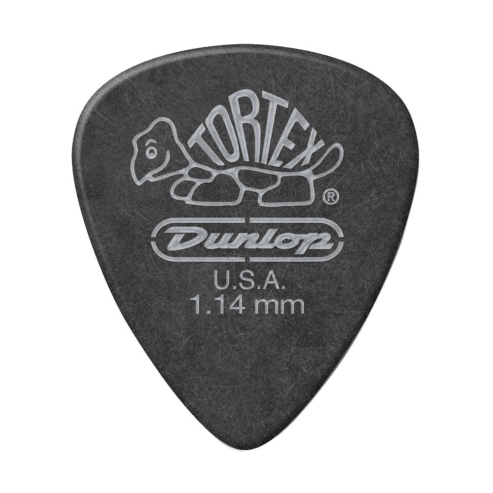 JIM Dunlop Tortex べっ甲柄 ブラックシルバー スタンダード ギターピック 488R 1枚入り