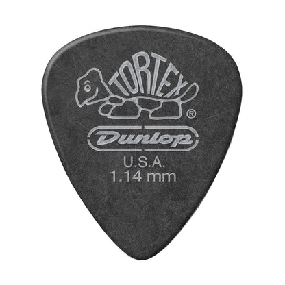 JIM Dunlop Tortex べっ甲柄 ブラックシルバー スタンダード ギターピック 488R 1枚入り