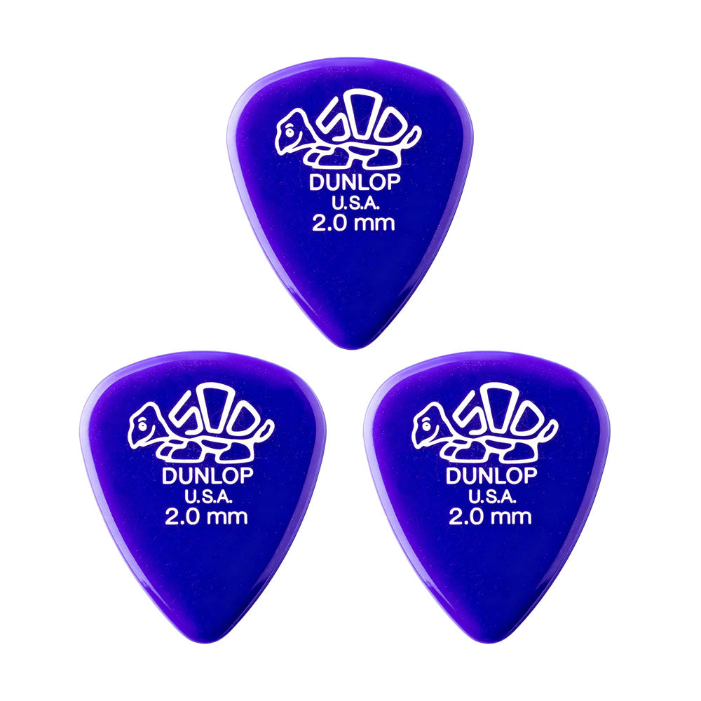 JIM Dunlop Delrin 500 樹脂べっ甲柄スタンダードギターピック 41R 3枚入り
