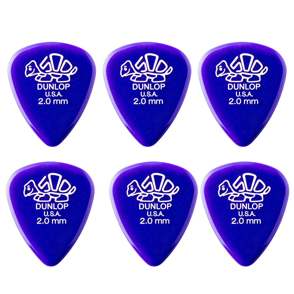 JIM Dunlop Delrin 500 樹脂べっ甲柄スタンダードギターピック 41R 6枚入り
