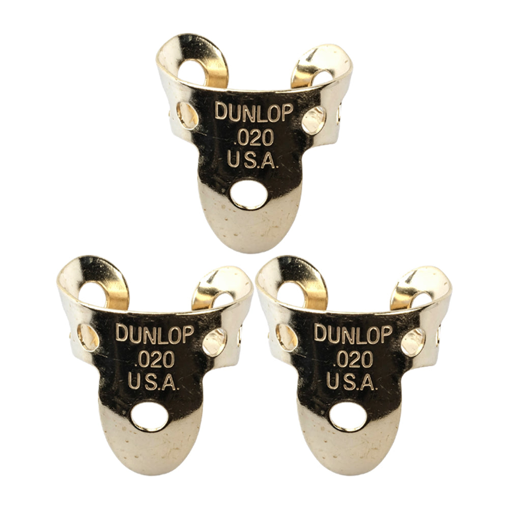 Jim Dunlop Metal Fingerpicks 33R / 37R 3枚入り