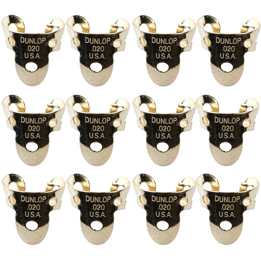 Jim Dunlop Metal Fingerpicks 33R / 37R 12枚入り