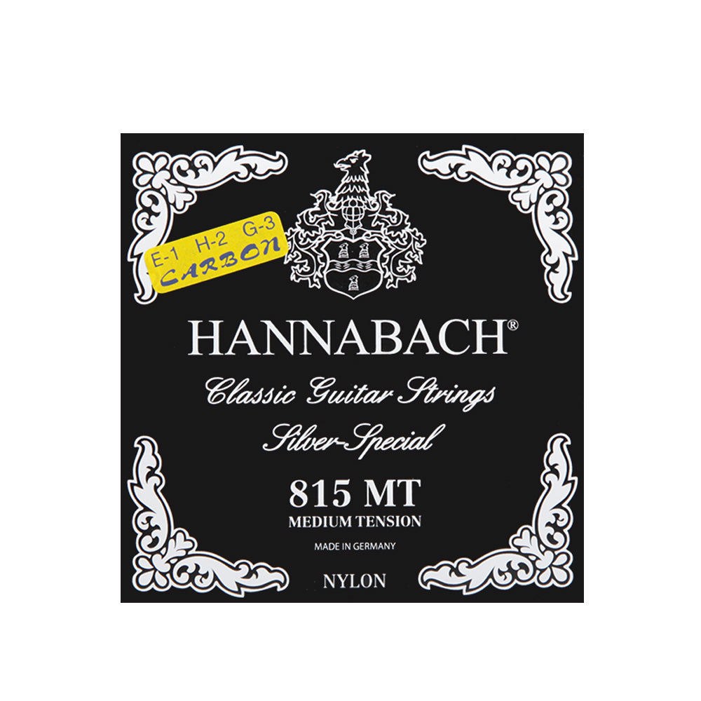 HANNABACH ハナバッハ 銀メッキ巻きクラシックギター弦 ナイロンセット弦 単品弦 ハーフセットクラシック 815シリーズ ミディアムテンション ハイテンション ナイロン弦 ドイツ製