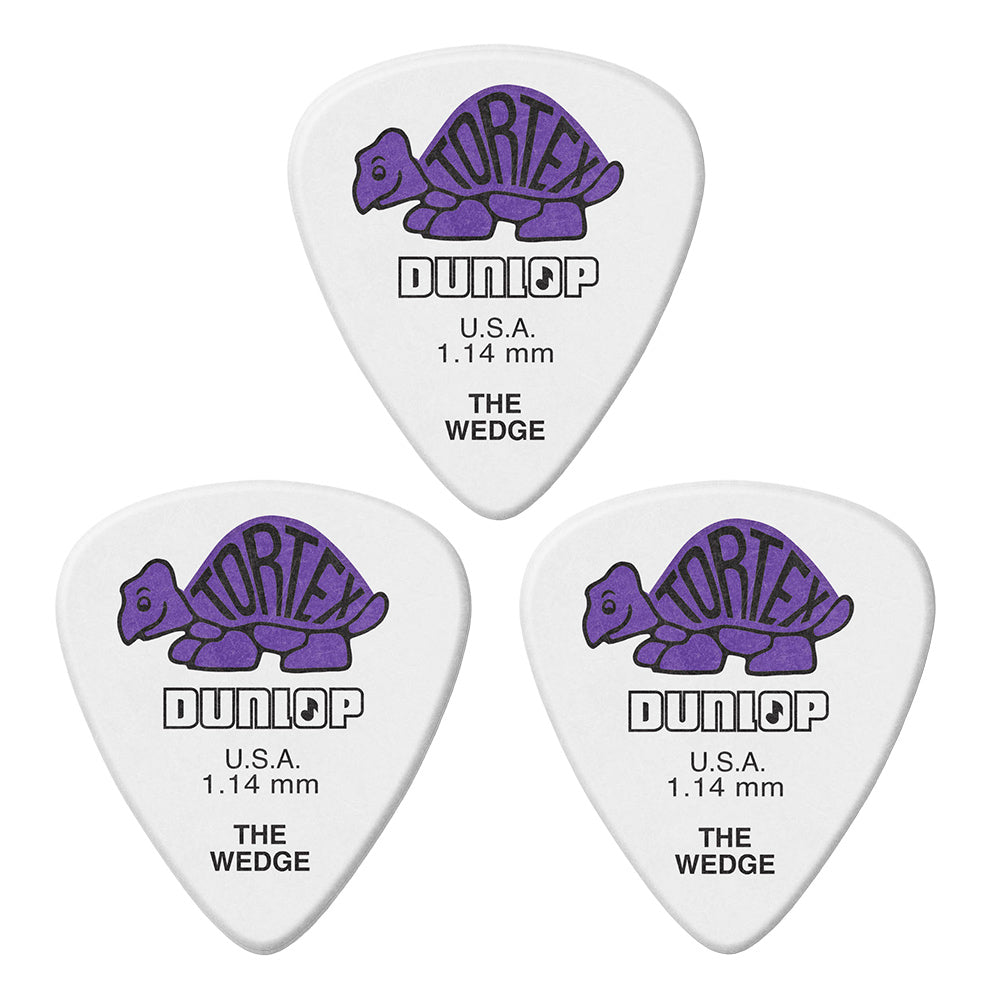 Jim Dunlop ジム ダンロップ 424R TORTEX WEDGE ウエッジギター ピック 3枚入り