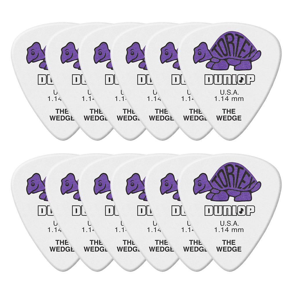 Jim Dunlop ジム ダンロップ 424R TORTEX WEDGE ウエッジギター ピック 12枚入り