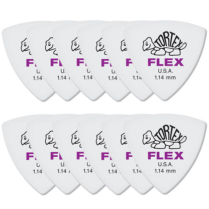 Jim Dunlop ジム ダンロップ 456R TORTEX FLEX TRIANGLEトライアングルギター ピック 12枚入り