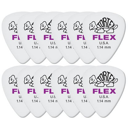 Jim Dunlop ジム ダンロップ 428R TORTEX FLEX STANDARD  ティアドロップギター ピック 12枚入り