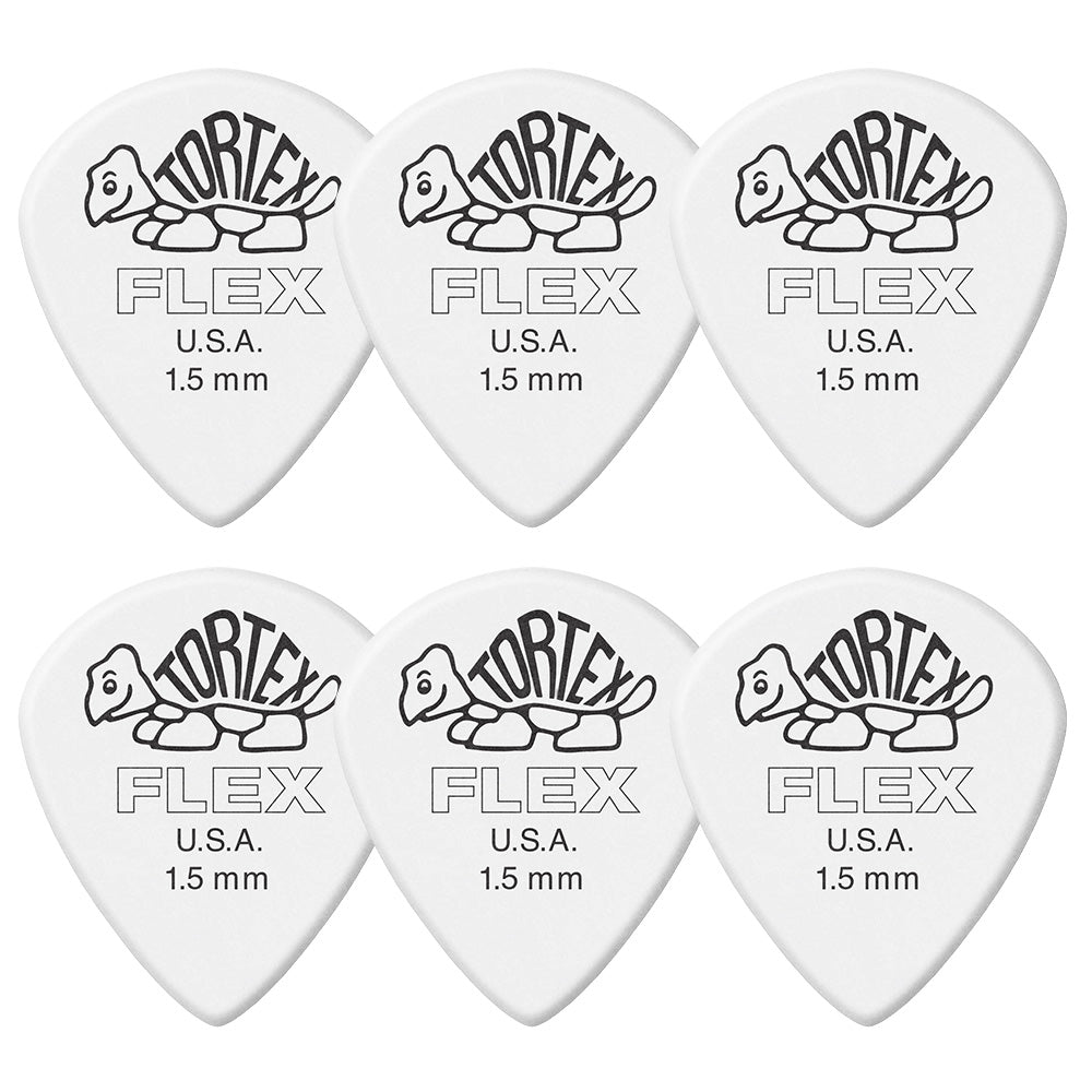 Jim Dunlop ジム ダンロップ 466R TORTEX FLEX JAZZ III  ジャズタイプギター ピック 6枚入り