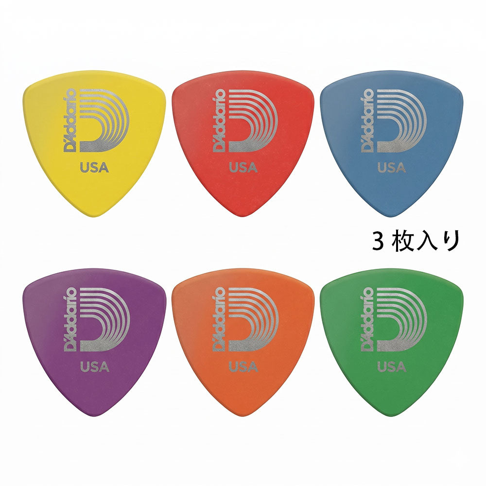 D'addario ダダリオ デュラリン ワイド トライアングルピック 6色
