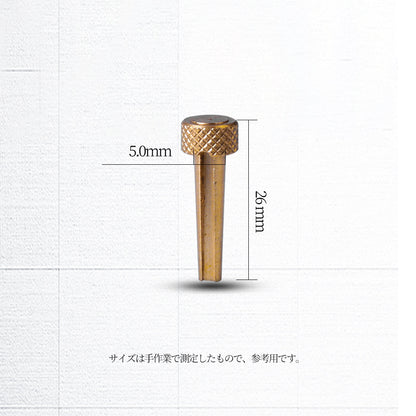 IM QCIM0090 ギターブラス製弦ブリッジピン