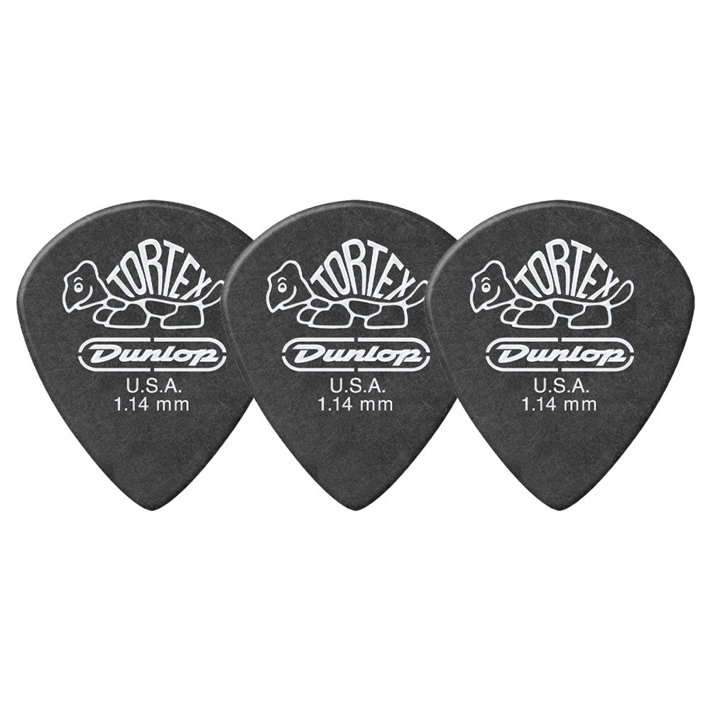 Jim Dunlop ジム ダンロップ 482R TORTEX Pitch Black Jazz III ジャズタイプギター ピック 3枚入り
