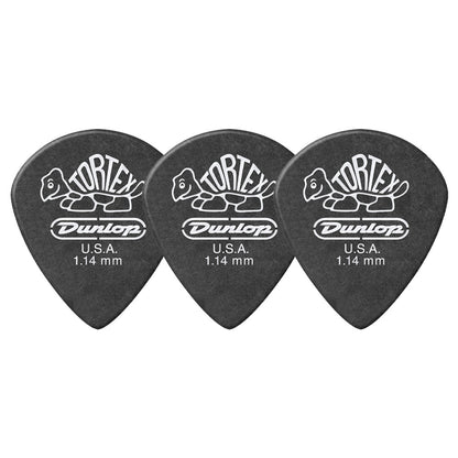 Jim Dunlop ジム ダンロップ 482R TORTEX Pitch Black Jazz III ジャズタイプギター ピック 3枚入り