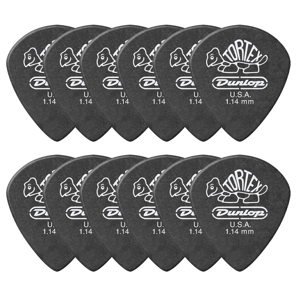 Jim Dunlop ジム ダンロップ 482R TORTEX Pitch Black Jazz III ジャズタイプギター ピック 12枚入り