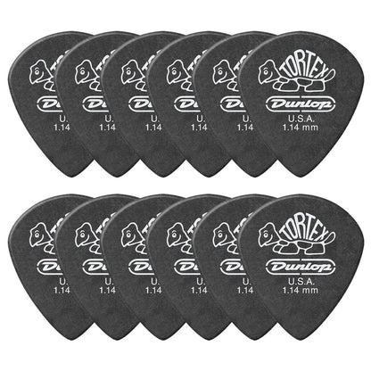Jim Dunlop ジム ダンロップ 482R TORTEX Pitch Black Jazz III ジャズタイプギター ピック 12枚入り