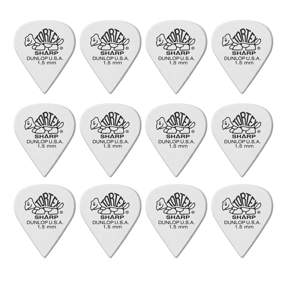 Jim Dunlop TORTEX SHARP 412- ◯◯ ギターピック 12枚入り